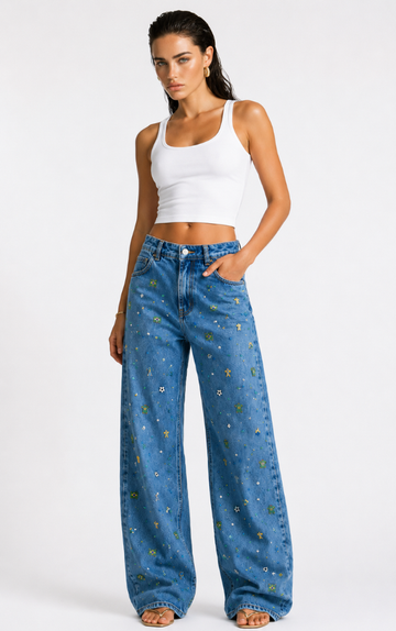 Calça Wide Leg Hexa